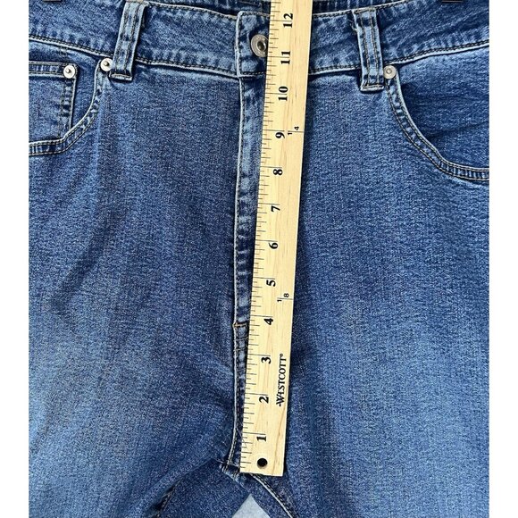 Jag Jeans Womens 20W Blue Stretch Straight Leg Denim Pants Plus Size - Picture 16 of 16